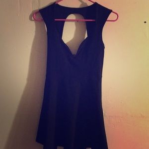 Cutout Black mini dress